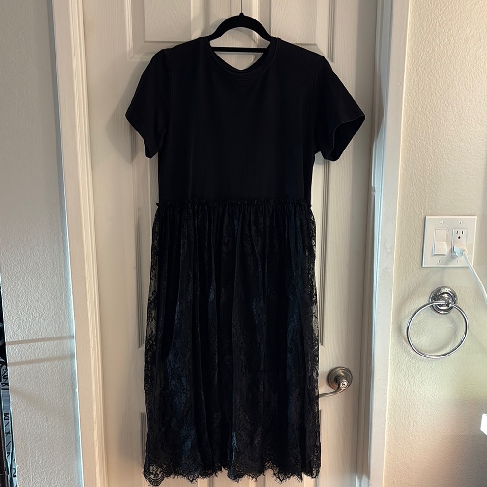Black Lace Skirt Dress
